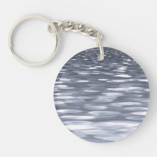 Abstract #3: Gunmetal shimmer Key Ring