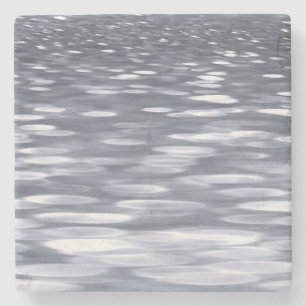 Abstract #3: Gunmetal shimmer Stone Coaster