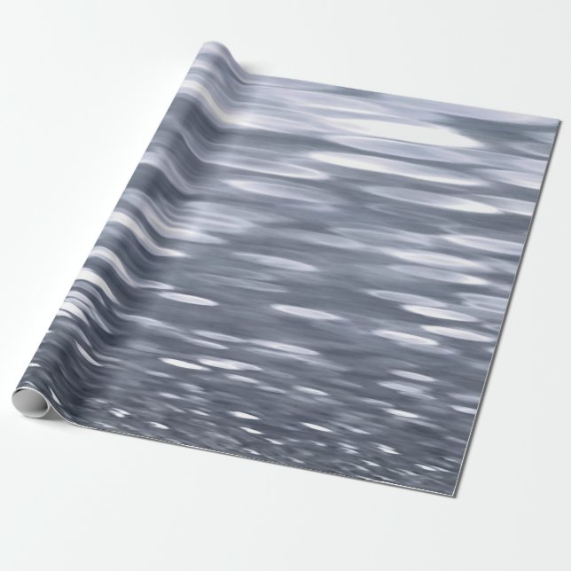 Abstract #3: Gunmetal shimmer Wrapping Paper (Unrolled)