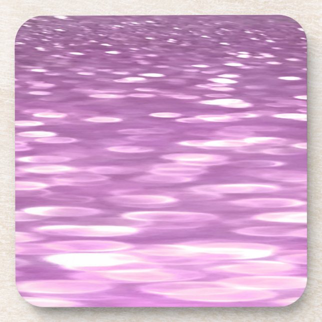 Abstract #3: Lilac Shimmer Coaster (Front)