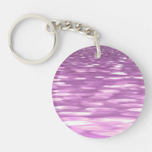 Abstract #3: Lilac Shimmer Key Ring