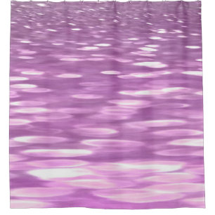 Abstract #3: Lilac Shimmer Shower Curtain