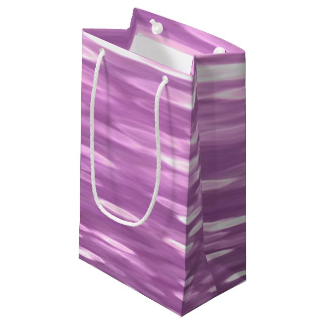 Abstract #3: Lilac Shimmer Small Gift Bag (Front Angled)
