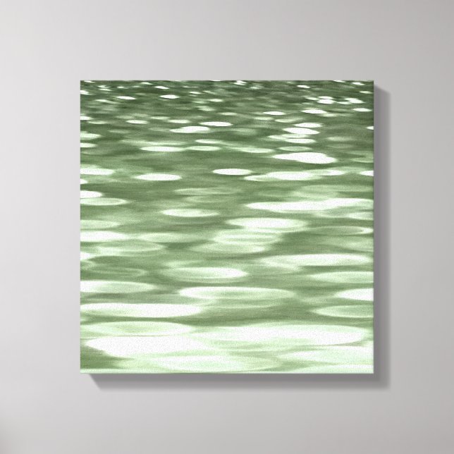 Abstract #3: Olive green blur Canvas Print (Front)