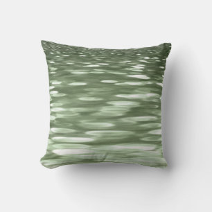 Abstract #3: Olive green blur Cushion
