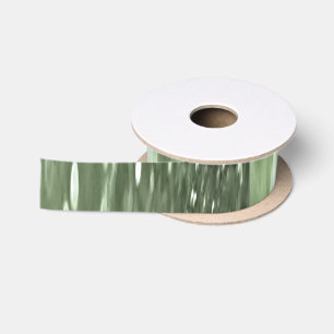Abstract #3: Olive green blur Satin Ribbon