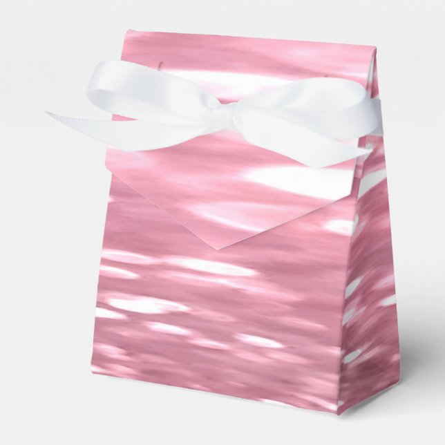 Abstract #3: Pink shimmer Favour Box (Front Side)