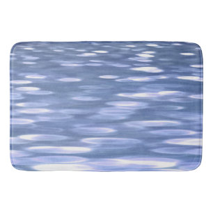 Abstract #3: Powder blue shimmer Bath Mat