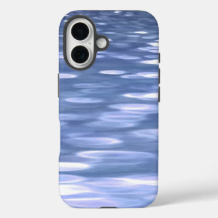 Abstract #3: Powder blue shimmer iPhone 16 Case