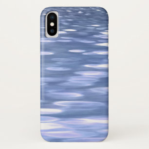 Abstract #3: Powder blue shimmer iPhone X Case