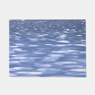 Abstract #3: Powder blue shimmer Doormat