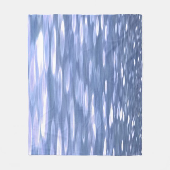 Abstract #3: Powder blue shimmer Fleece Blanket (Front)