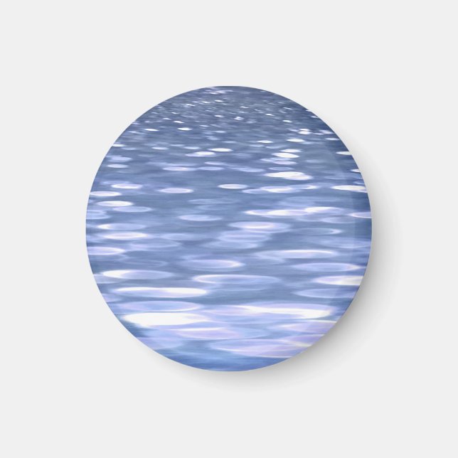 Abstract #3: Powder blue shimmer Magnet (Front)