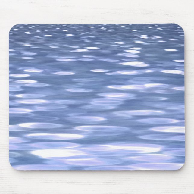 Abstract #3: Powder blue shimmer Mouse Mat (Front)