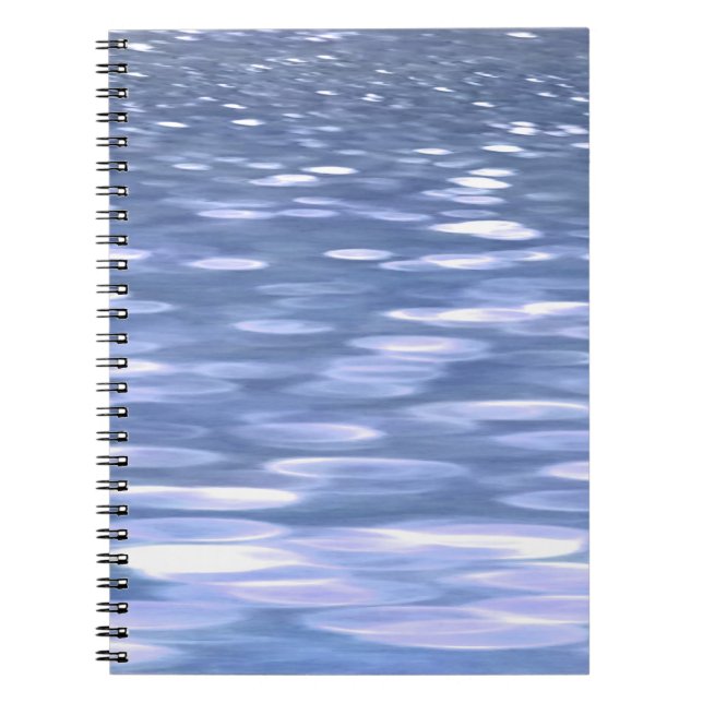 Abstract #3: Powder blue shimmer Notebook (Front)