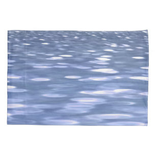 Abstract #3: Powder blue shimmer Pillowcase