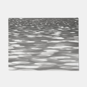 Abstract #3: Silver grey shimmer Doormat