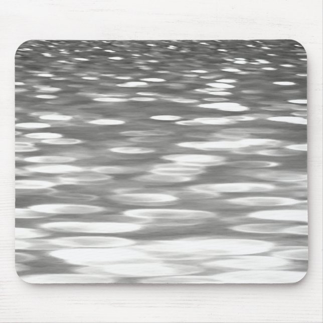 Abstract #3: Silver grey shimmer Mouse Mat (Front)