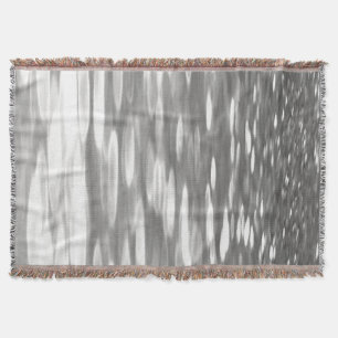 Abstract #3: Silver grey shimmer Throw Blanket