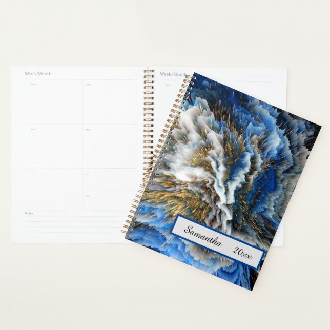 Abstract 3D Art Personalised Planner (Display)