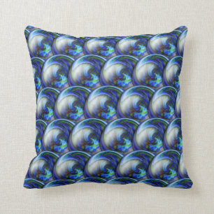 Abstract 3d circles pattern with bubbles. cushion