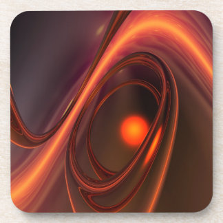 Abstract 3d Design, soft shapes and reflections Coaster