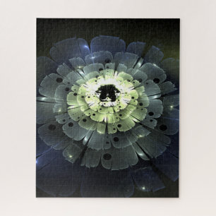 Abstract 3D Fractal Flower Jigsaw Puzzle