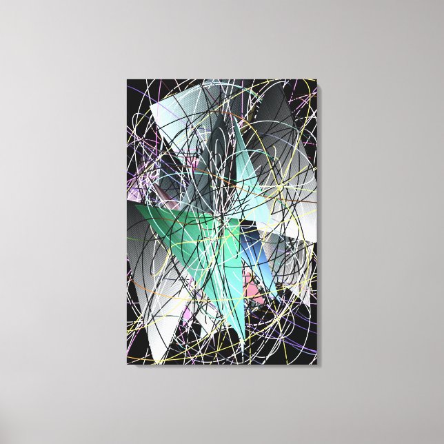 Abstract 3d Geometric Art Pattern  Canvas Print (Front)