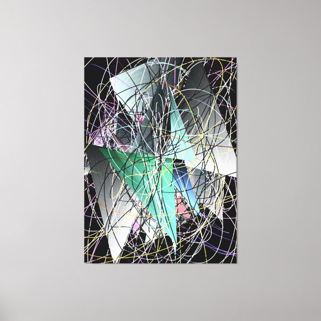 Abstract 3d Geometric Art Pattern  Canvas Print (Front)