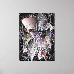 Abstract 3d Geometric Pattern  Canvas Print