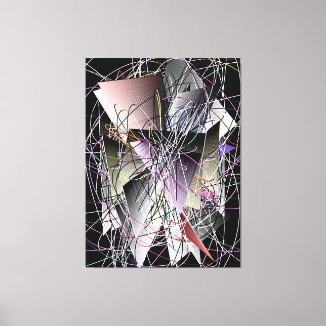 Abstract 3d Geometric Pattern  Canvas Print (Front)