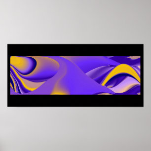 Abstract 3D Rainbow Art Poster