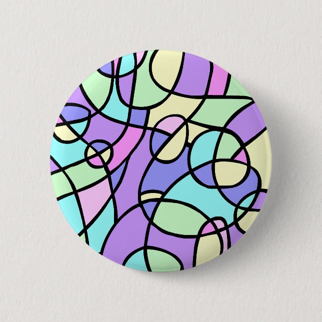 Abstract 6 Cm Round Badge (Front)