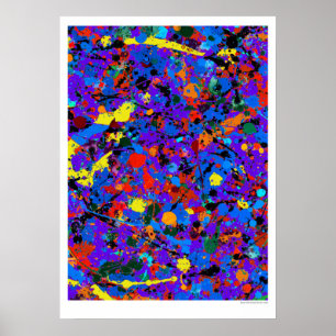 Abstract #746 Carnivale Poster