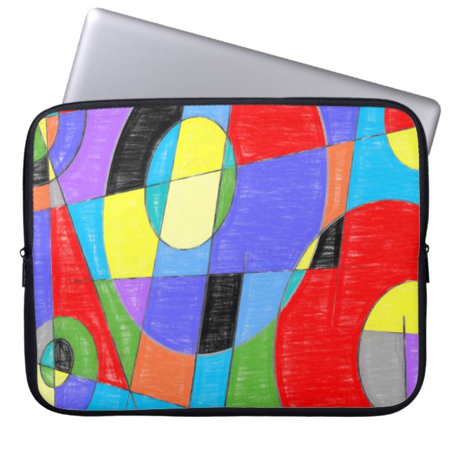 Abstract #750 laptop sleeve (Front)