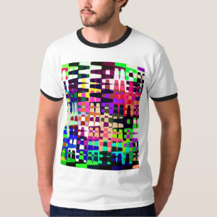 Abstract 90’s Retro Colourful Pattern T-Shirt