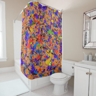 Abstract #912 Customisable Shower Curtain