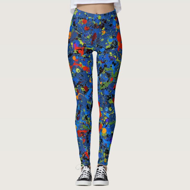 Abstract #913 leggings (Front)