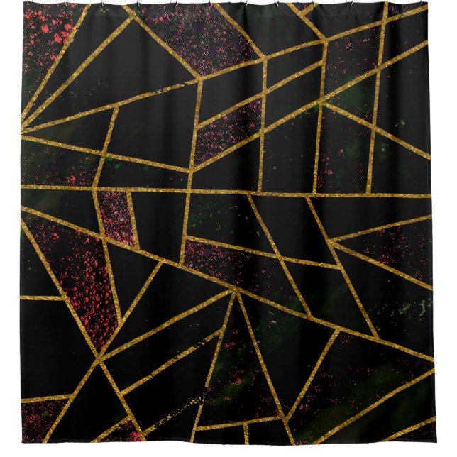 Abstract #939 shower curtain (Front)