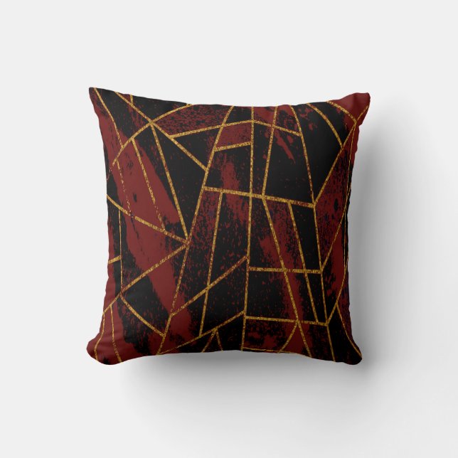 Abstract #940 Red Cushion (Front)