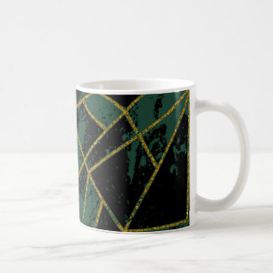 Abstract #941 Green Coffee Mug