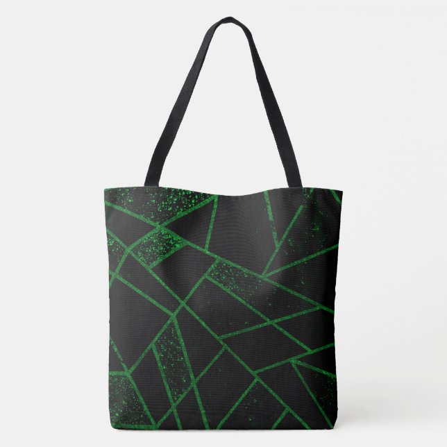 Abstract #948 Green Tote Bag (Back)