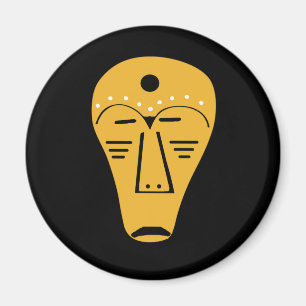 Abstract Aboriginal tribal face Magnet