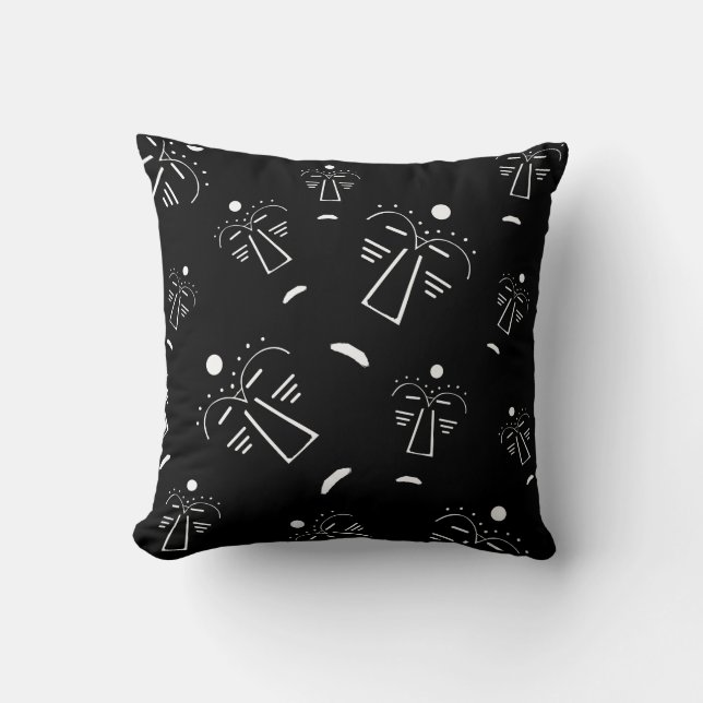 Abstract Aboriginal tribal mask Cushion (Front)