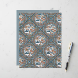 Abstract Accent Dot Mandala Diamond Tile Scrapbook