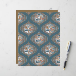 Abstract Accent Dot Mandala Retro Ogee Scrapbook