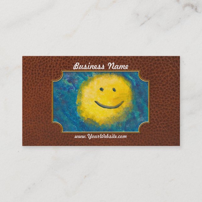 Abstract - Acrylic - Happy abstraction Business Card (Front)