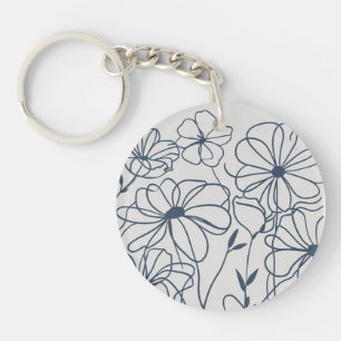 Abstract acrylic keychain