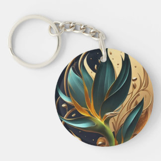 Abstract acrylic keychain