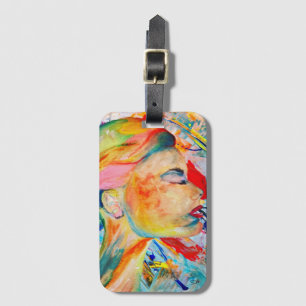Abstract Acrylic Luggage Tag